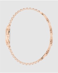 Furla - Mini Shape Rose Gold-Tone with Crystals Bracelet Watch