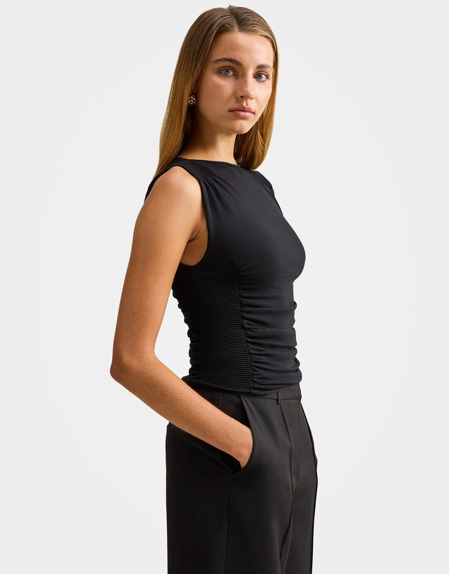 Forever New - Karlie Ribbed Detail Knitted Top