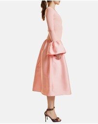 Cynthia Rowley - Rib Knit Silk Wool Combo Dress