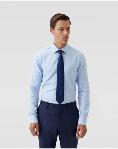 Oxford - Beckton Herringbone Cotton Shirt