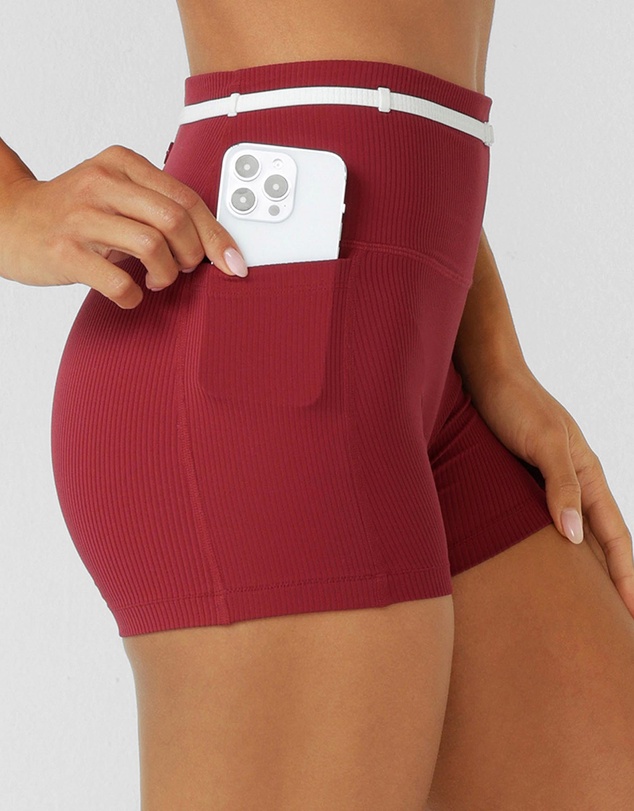 Lorna Jane - Paros Rib 7cm Bike Shorts