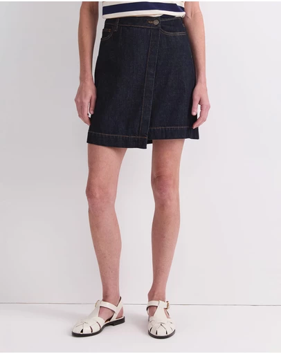 Sportscraft - Simmi Denim Wrap Skirt