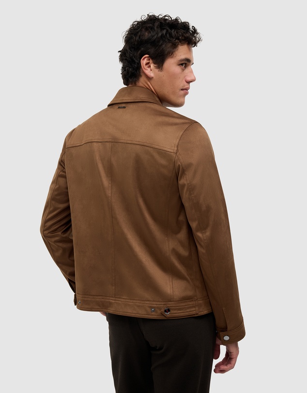 Politix - Reece Faux Suede Trucker Jacket
