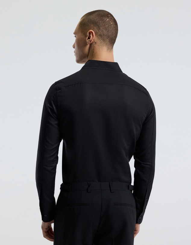 Calibre - Refined Cotton Linen Shirt Black
