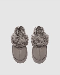 EVERAU - Australian Shepherd Ugg Waffle Curly Platform Cow Suede Upper House Shoes