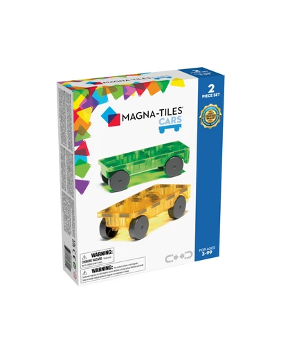 Magna-Tiles - MAGNA-TILES - Cars - 2 Piece Expansion Set - Green & Yellow