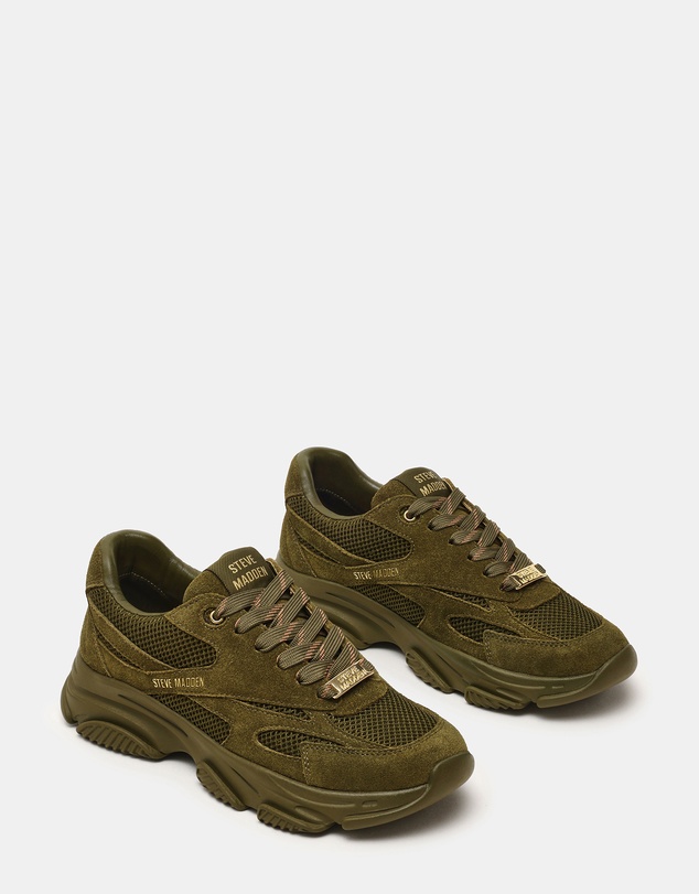 Steve Madden - Front Row Olive/Olive Sneakers