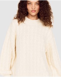 MINKPINK - Elika Cable Knit Jumper