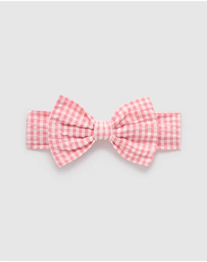 Purebaby - Bow Headband-Kids-Babies