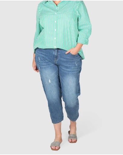 Love Your Wardrobe - Jordyn Mid Wash Stretch Jeans