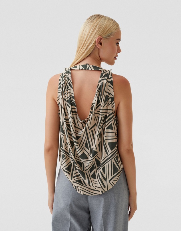 Oxford - Milka Geo Print Top