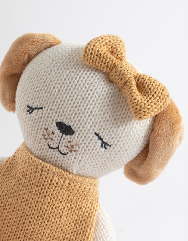 Living Textiles - Knitted Animal Toy - Paula the Puppy