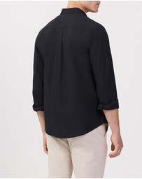 Van Heusen - Washed Sateen Twill Casual Shirt