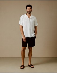 AERE - Linen Camp Collar Shirt