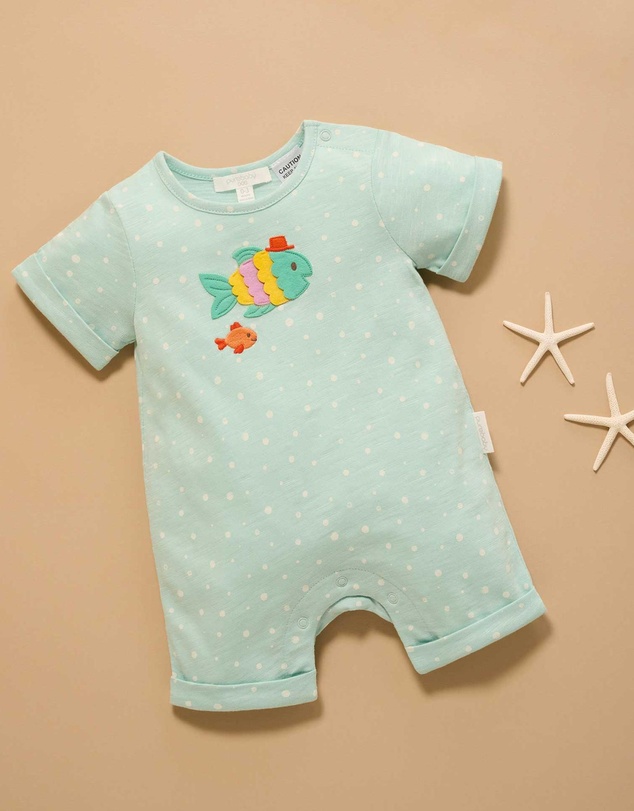 Purebaby - Fancy Fish Growsuit -Kids-Babies