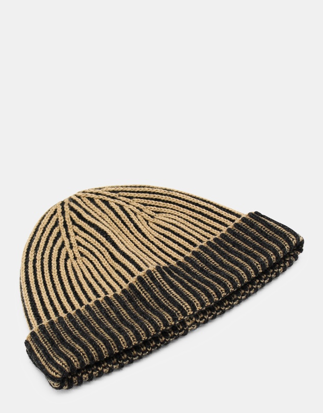 Morgan & Taylor - Sarina Ribbed Knit Beanie in Black