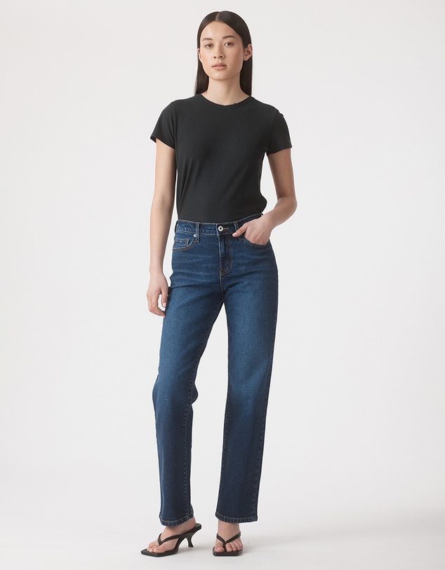 Outland Denim - Elise Mid Straight Jeans