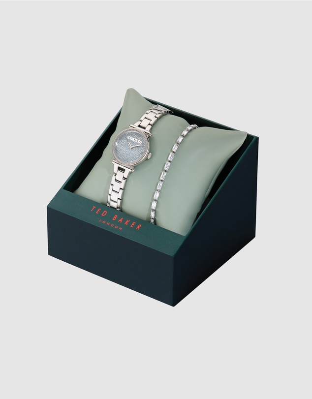 Ted Baker - Jolyye Silver Bracelet Watch & Bracelet Gift Set