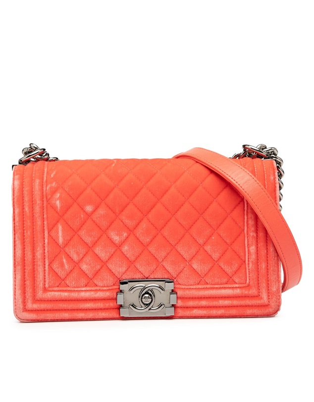 Pre-Loved by Azura Reborn - Pre-Loved Old Medium Quilted Velvet Boy Flap