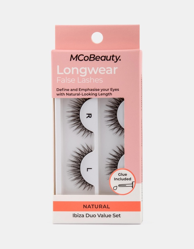 MCoBeauty - Longwear False Lashes Natural Duo Set - Ibiza