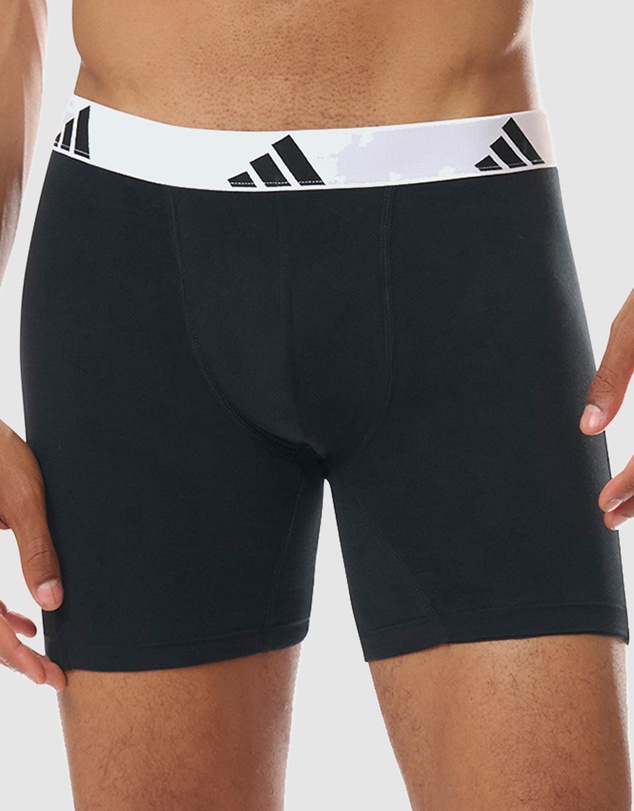 adidas Sportswear - 3 Pack Active Flex Cotton Boxer Brief Underwear