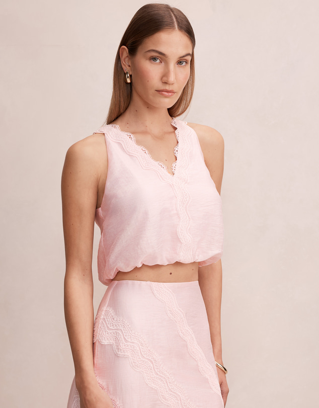 Forever New - Maeve Lace Tie Top