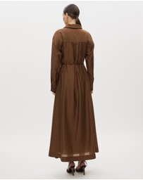 Revibe - Repaired Minima Esenciales Paloma Maxi Shirt Dress - AU 8