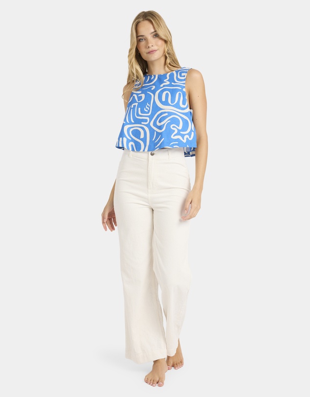 Billabong - Womens So Breezy Cropped Woven Top