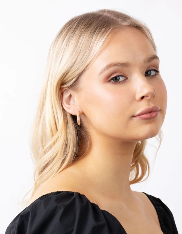 Lovisa - Sterling Silver Flat Edge Hoop