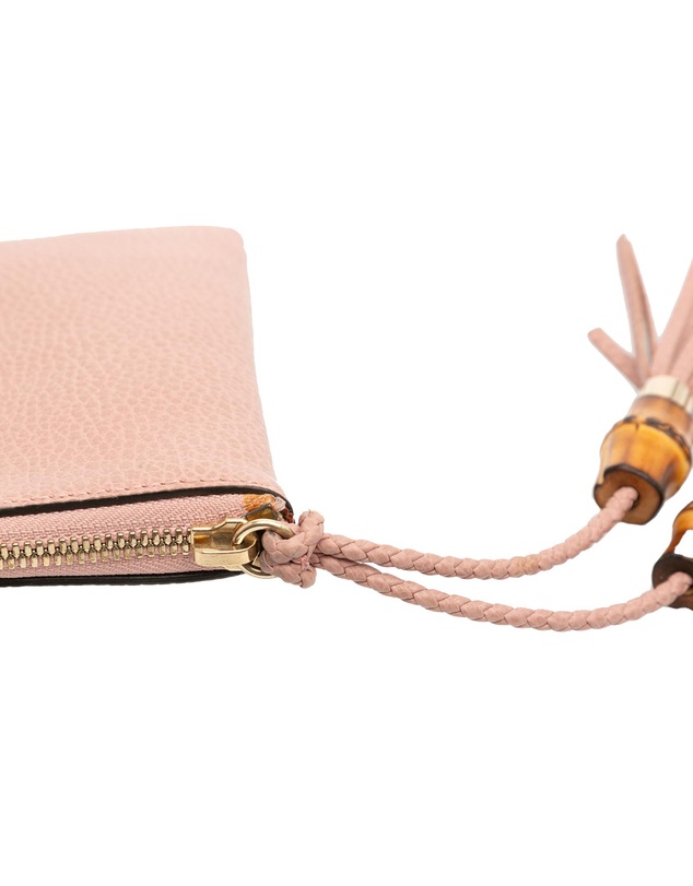 Pre-Loved by Azura Reborn - Pre-Loved Calfskin Bamboo Clutch