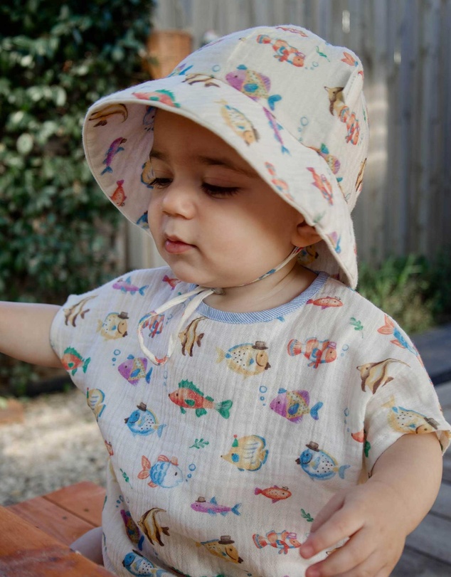 Purebaby - Fancy Fish Hat -Kids-Babies