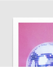 Olive et Oriel - Pink Disco Ball by Samantha Hearn Art Print