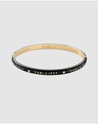 Furla - Furla 1927 Colour Edition Gold-Tone Black Enamel Bangle