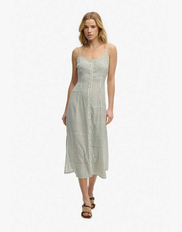 Superdry - Print Button Down Cami Midi Dress