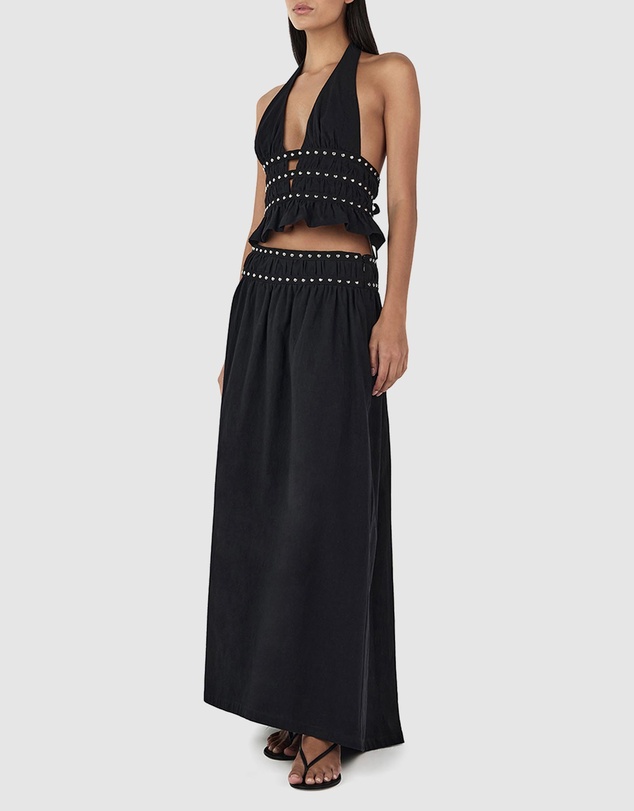 Ownley - Tabby Studed Midi Skirt