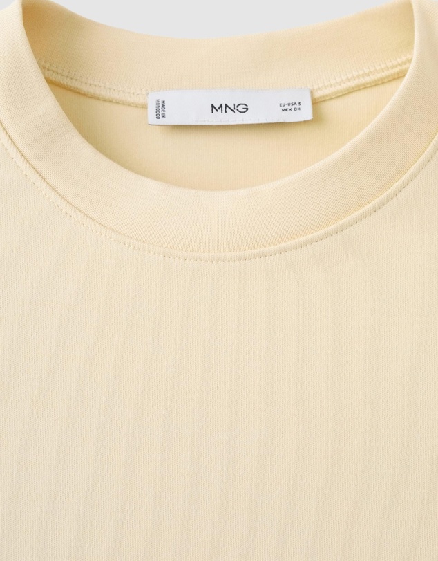 M.N.G - Short-Sleeved Cotton T-Shirt