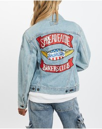 Vintage by The Real Deal - Pre Loved - Vintage 90s Bikers Club Levi's Denim Jacket