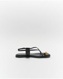 Walnut Melbourne - Eliana Leather Sandal