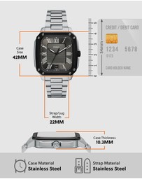 Fossil - Crosby Silver Tone Analogue Watch