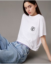 Calvin Klein Jeans - Monogram Logo Crest Graphic Boxy T-Shirt
