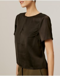 Tussah - SS Keyhole Top