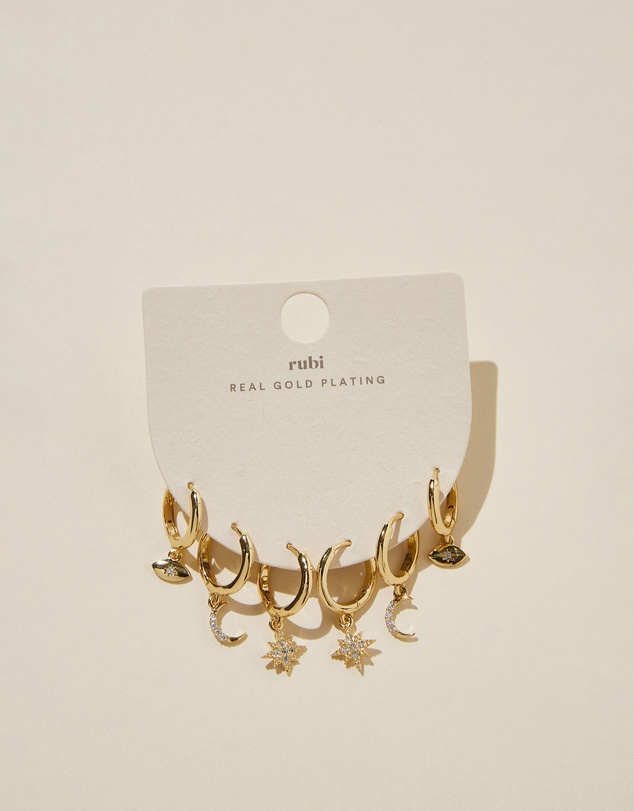 Rubi - 3Pk Mid Earring