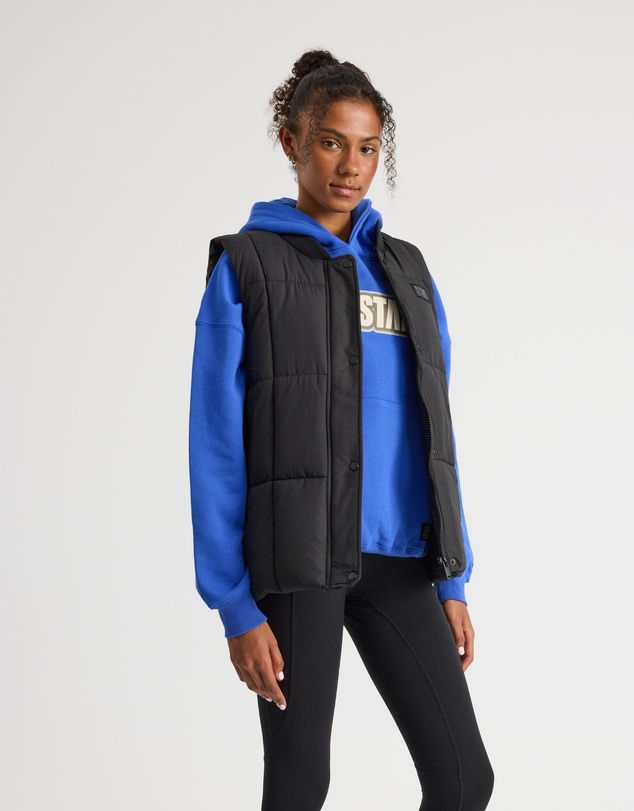 Upstate - Oversized Puffer Vest - Black
