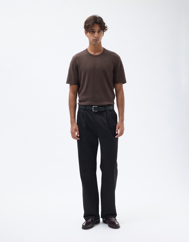 AERE - Relax Leg Pleated Chinos