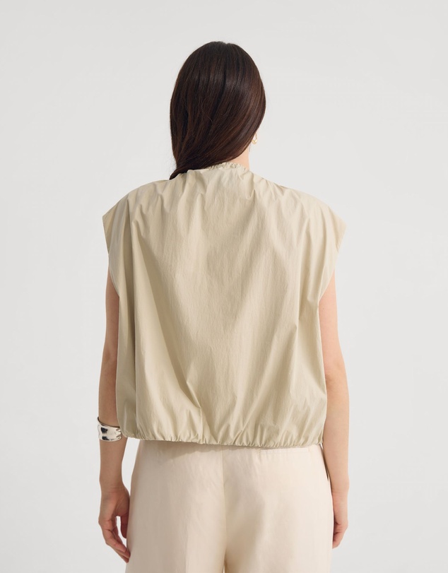 Oxford - Katie Sleeveles Bomber Jacket