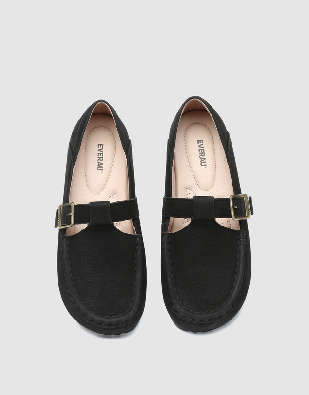 EVERAU - EverAU Ugg Maria Cow Suede Upper Loafer Oxfords Flats