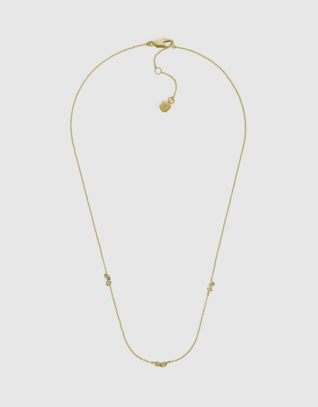 Fossil - Ellis Toi Et Moi Gold-Tone Necklace