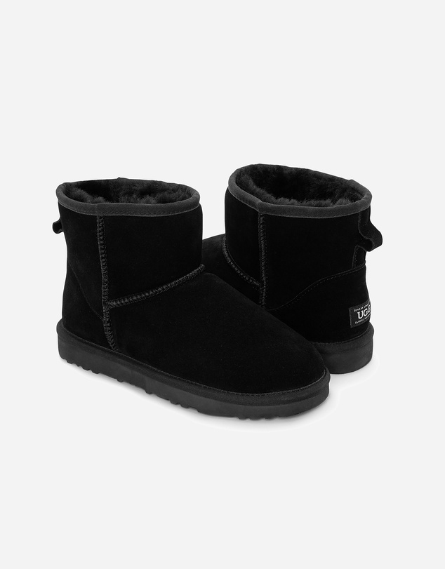 Ozwear Connection Uggs - Ugg Boots Genuine Australian Sheepskin Unisex Mini Classic Suede