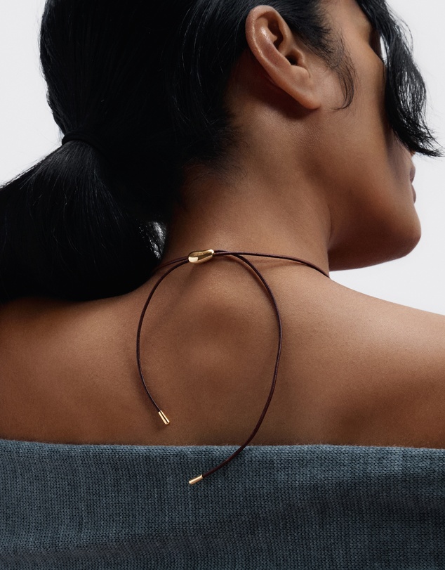 PDPAOLA - Quartz Luna Cord Necklace