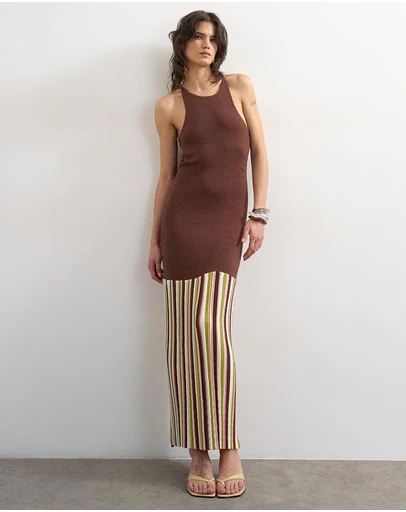 TOPSHOP - Tskayla Knitted Maxi Dress
